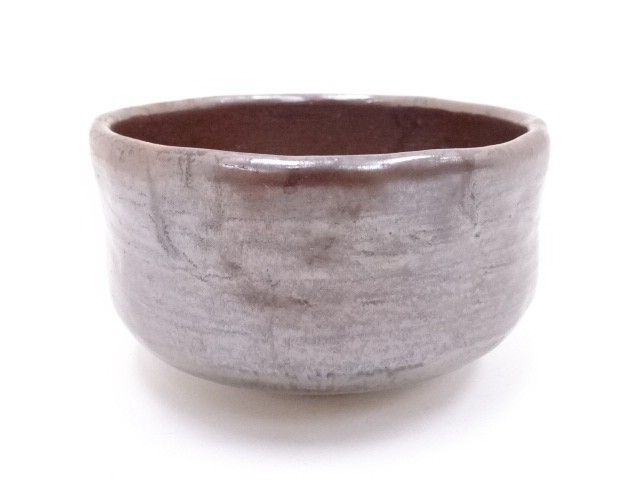 JAPANESE TEA CEREMONY / TEA BOWL CHAWAN / IRON GLAZE / ARTISAN WORK 